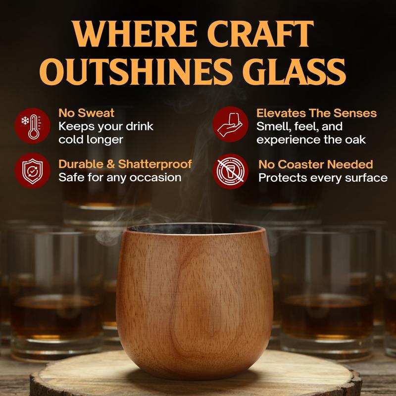 Evaric™ Charred Oak Whisky Glass