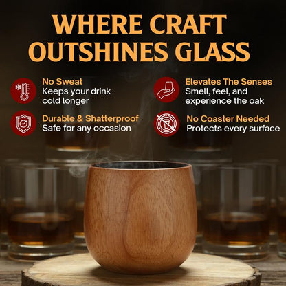 Evaric™ Charred Oak Whisky Glass